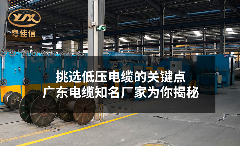 挑選低壓電纜的關(guān)鍵點，廣東電纜知名廠家粵佳信為你揭秘